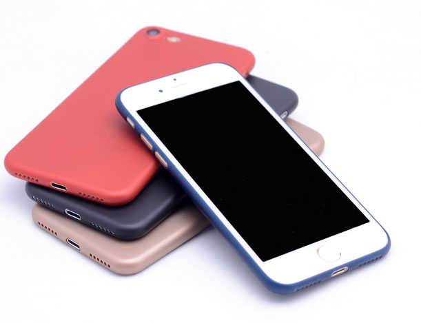 Apple iPhone 8 Kılıf Zore 1.Kalite PP Silikon Kırmızı