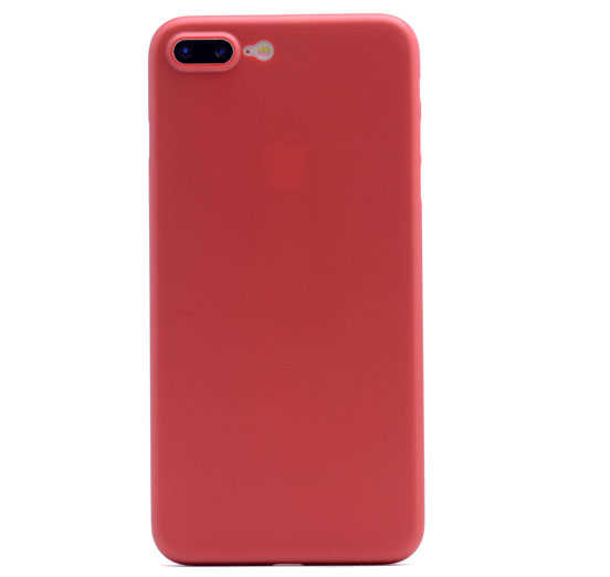 Apple iPhone 8 Kılıf Zore 1.Kalite PP Silikon Kırmızı