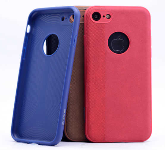 Apple iPhone 8 Kılıf Zore City Silikon Kırmızı