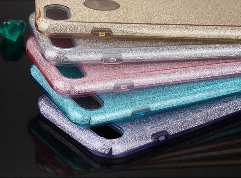 Apple iPhone 8 Kılıf Zore Shining Silikon Mor