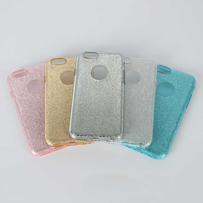 Apple iPhone 8 Kılıf Zore Shining Silikon Mor