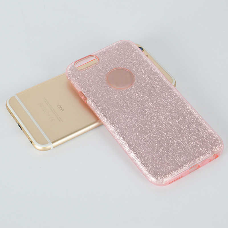 Apple iPhone 8 Kılıf Zore Shining Silikon Gümüş