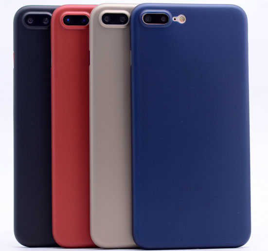 Apple iPhone 8 Plus Kılıf Zore 1.Kalite PP Silikon Lacivert