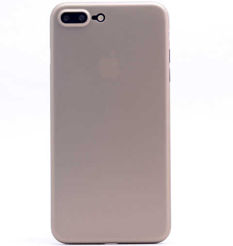 Apple iPhone 8 Plus Kılıf Zore 1.Kalite PP Silikon Gold