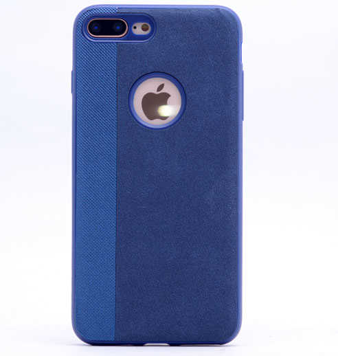 Apple iPhone 8 Plus Kılıf Zore City Silikon Lacivert