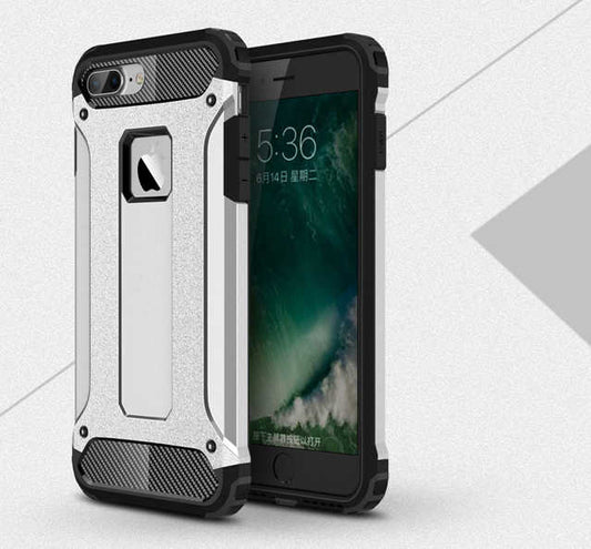 Apple iPhone 8 Plus Kılıf Zore Crash Silikon Kapak Gri