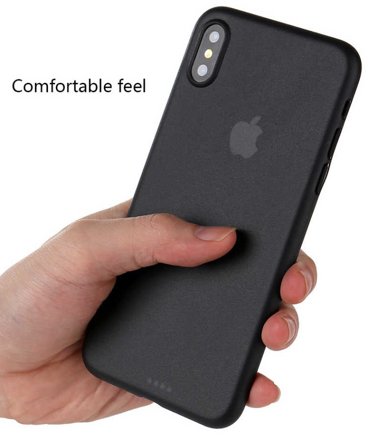 Apple iPhone X Kılıf Zore 1.Kalite PP Silikon Mavi