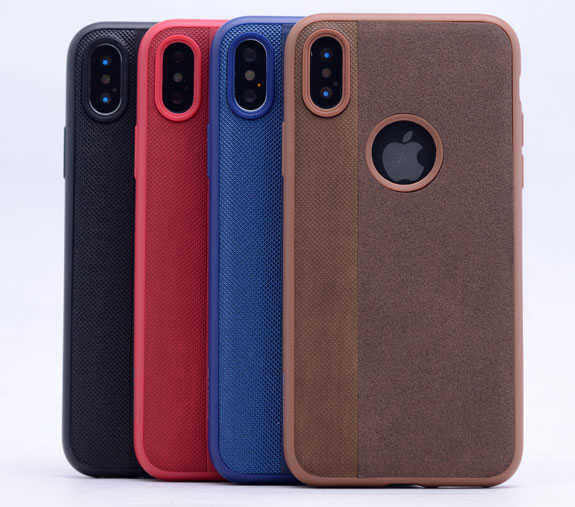 Apple iPhone X Kılıf Zore City Silikon Kahverengi