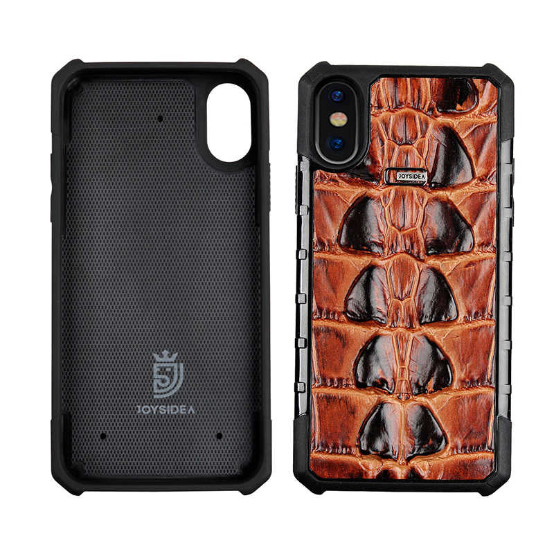 Apple iPhone X Kılıf Zore Crocow Kapak Bordo