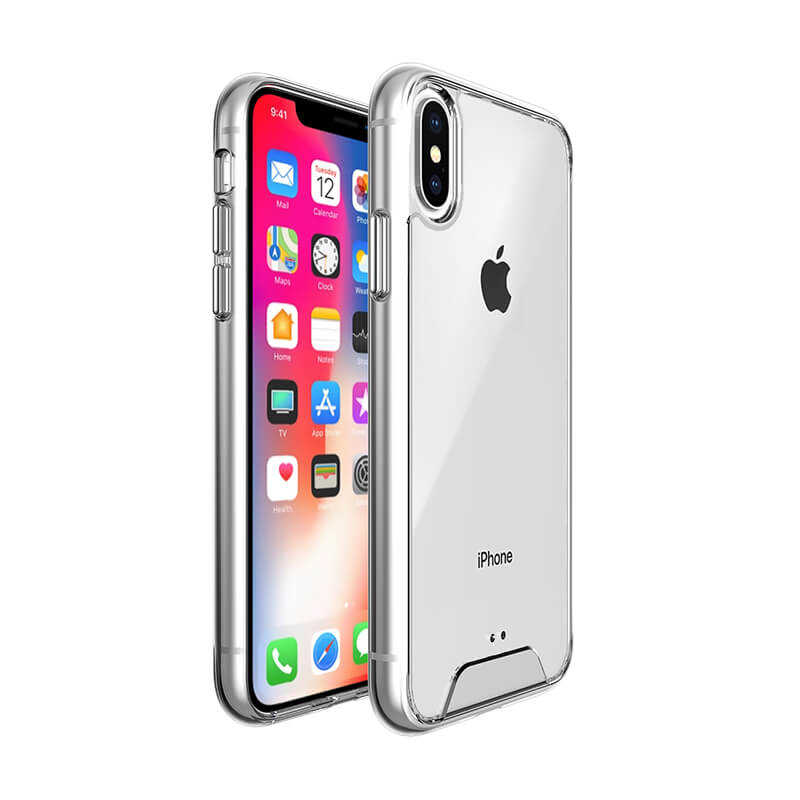 Apple iPhone X Kılıf Zore Gard Silikon Renksiz
