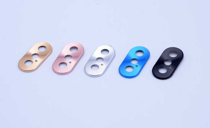 Apple iPhone X Zore Metal Kamera Koruyucu Gold