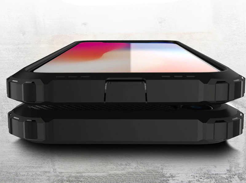 Apple iPhone XR 6.1 Kılıf Zore Crash Silikon Kapak Siyah