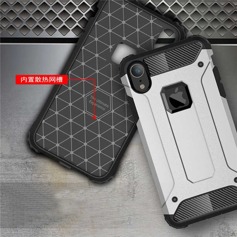 Apple iPhone XR 6.1 Kılıf Zore Crash Silikon Kapak Siyah