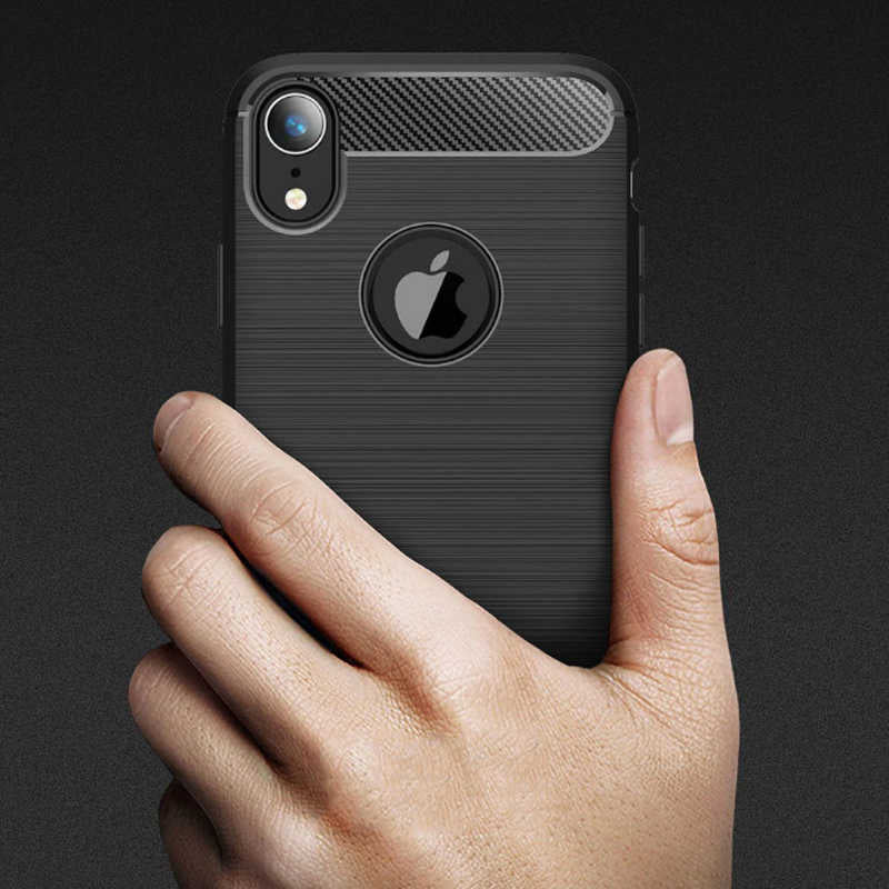 Apple iPhone XR 6.1 Kılıf Zore Room Silikon Kapak Gri