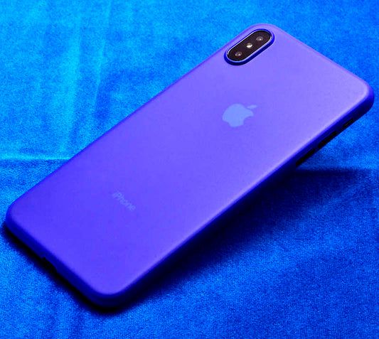 Apple iPhone XS Max 6.5 Kılıf Zore 1.Kalite PP Silikon Mavi