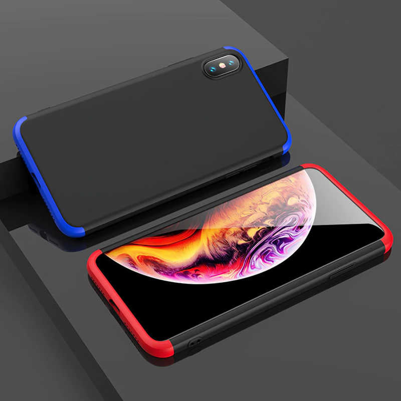 Apple iPhone XS Max 6.5 Kılıf Zore Ays Kapak Kırmızı