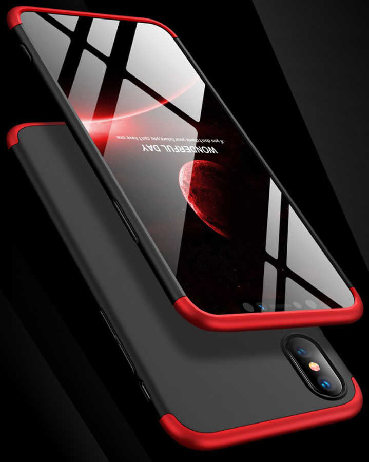 Apple iPhone XS Max 6.5 Kılıf Zore Ays Kapak Siyah-Mavi