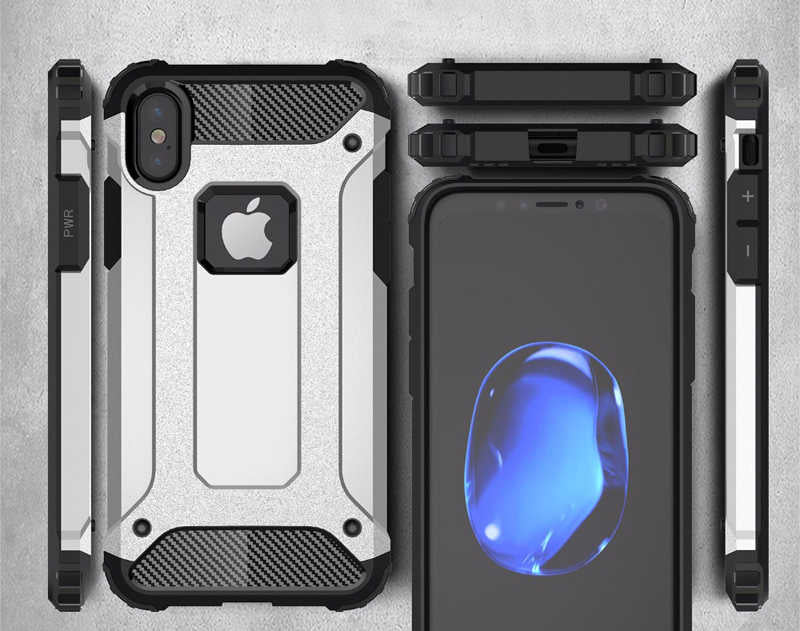 Apple iPhone XS Max 6.5 Kılıf Zore Crash Silikon Kapak Rose Gold