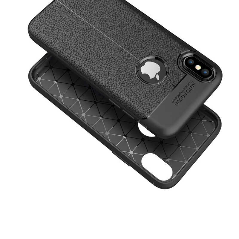 Apple iPhone XS Max 6.5 Kılıf Zore Niss Silikon Kapak Gri