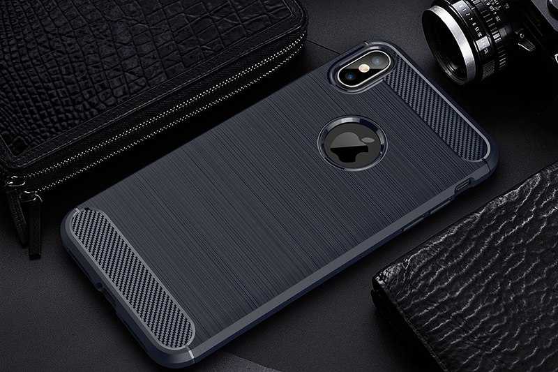 Apple iPhone XS Max 6.5 Kılıf Zore Room Silikon Kapak Lacivert
