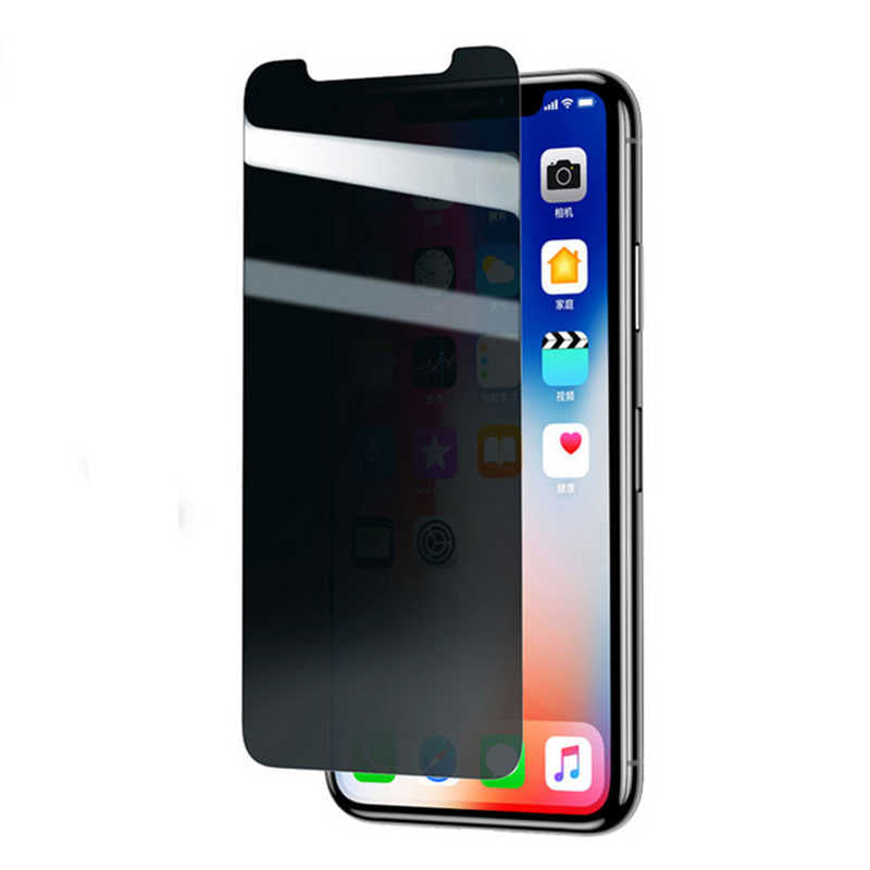 Apple iPhone XS Max 6.5 Zore Rika Premium Privacy Temperli Cam Ekran Koruyucu