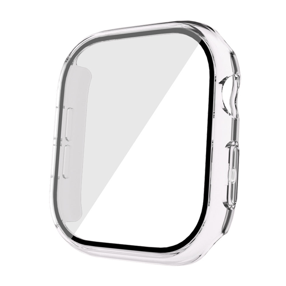 Apple Watch 10 42mm Sert PC Kasa Electroplatink Çerçeveli Ekran Koruyucu Zore Watch Gard 36 Rose Gold
