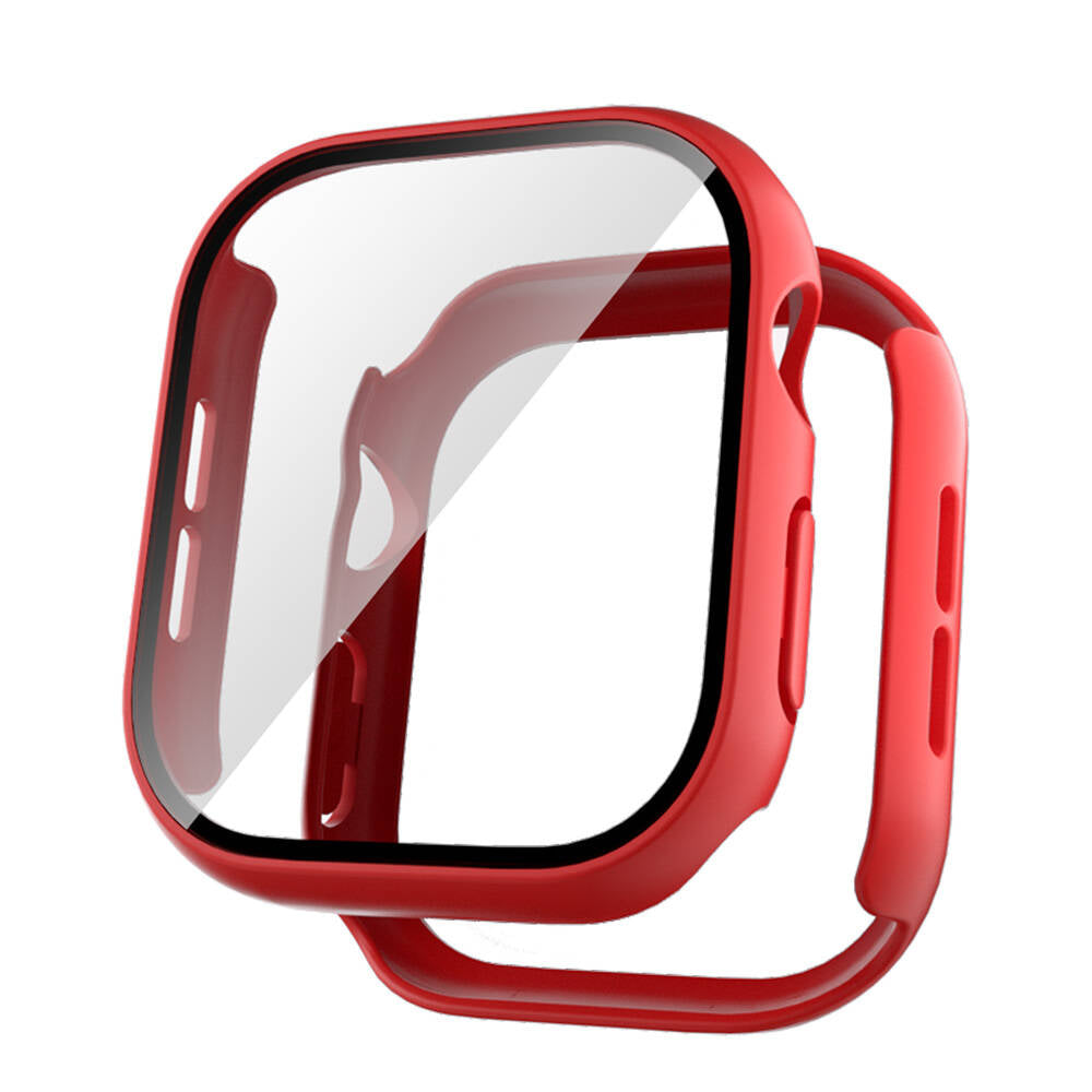 Apple Watch 10 42mm Sert PC Kasa ve Ekran Koruyucu Zore Watch Gard 35 Starlight