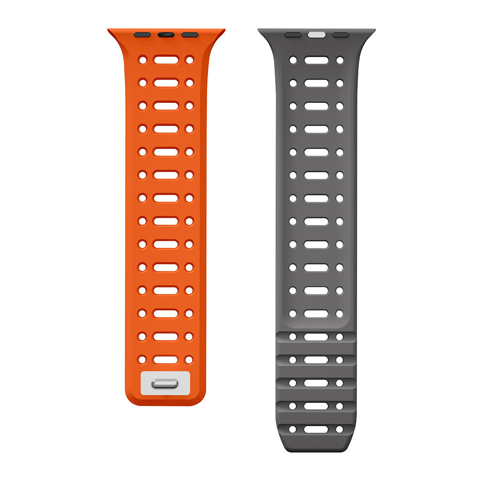 Apple Watch 10 42mm Zore KRD-124 Silikon Kordon Strap Kayış Sarı