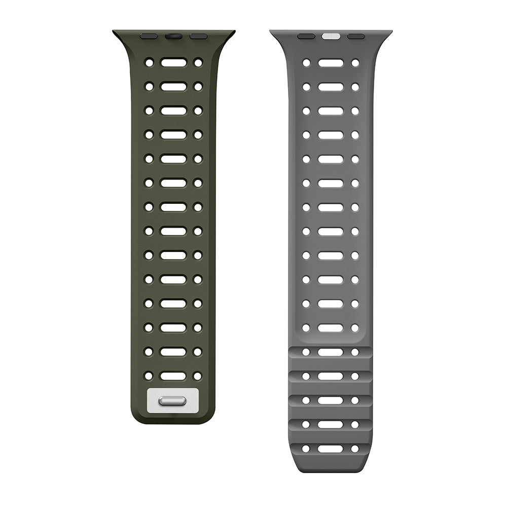 Apple Watch 10 42mm Zore KRD-124 Silikon Kordon Strap Kayış Sarı