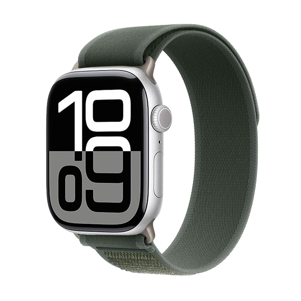 Apple Watch 10 42mm Zore KRD-77 Hasır Kordon Siyah