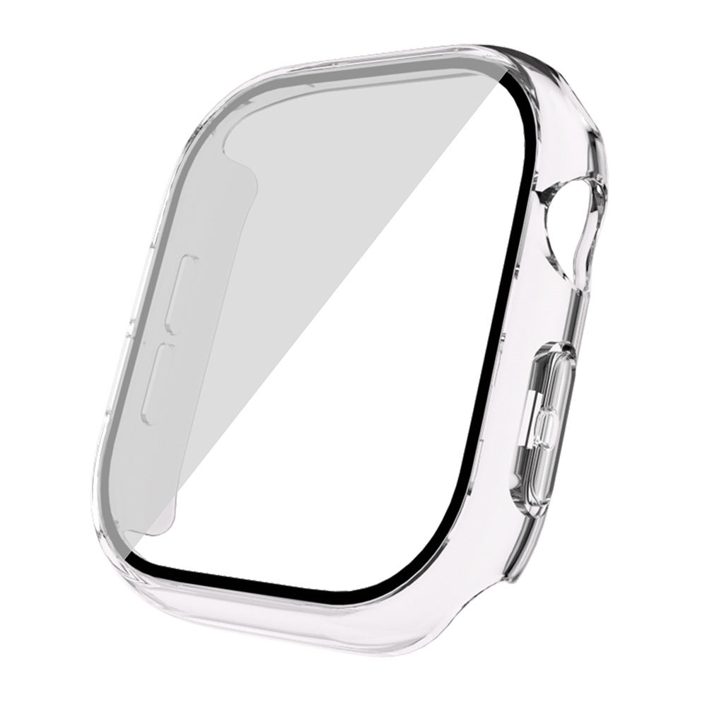 Apple Watch 10 46mm Sert PC Kasa Electroplatink Çerçeveli Ekran Koruyucu Zore Watch Gard 36 Gold