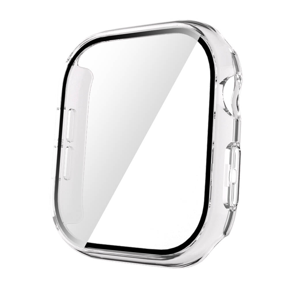 Apple Watch 10 46mm Sert PC Kasa ve Ekran Koruyucu Zore Watch Gard 35 Şeffaf