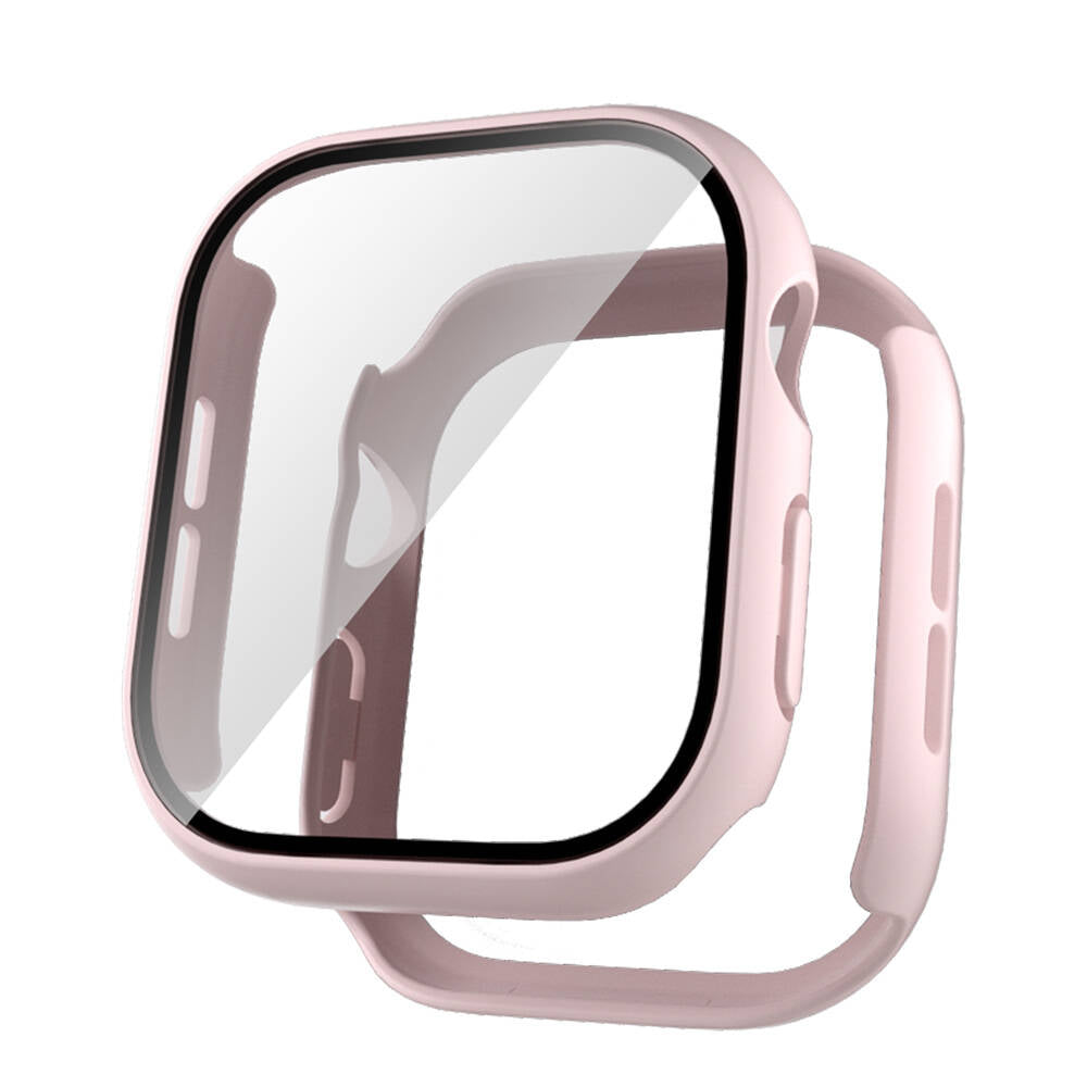 Apple Watch 10 46mm Sert PC Kasa ve Ekran Koruyucu Zore Watch Gard 35 Buz Mavisi