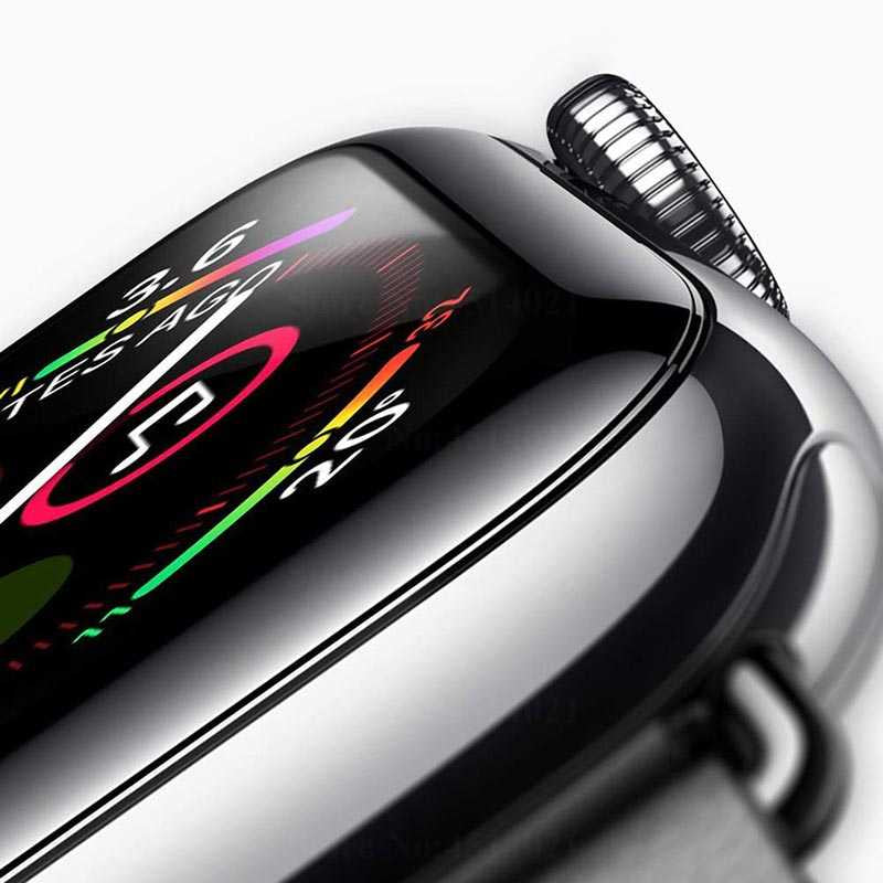 Apple Watch 40mm Zore Full Yapışkanlı Cam Ekran Koruyucu Siyah