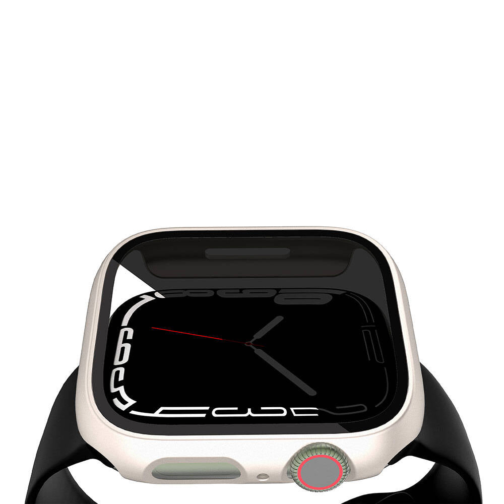 Apple Watch 40mm Sert PC Kasa ve Privacy Hayalet Ekran Koruyucu Zore Watch Gard 32 Siyah