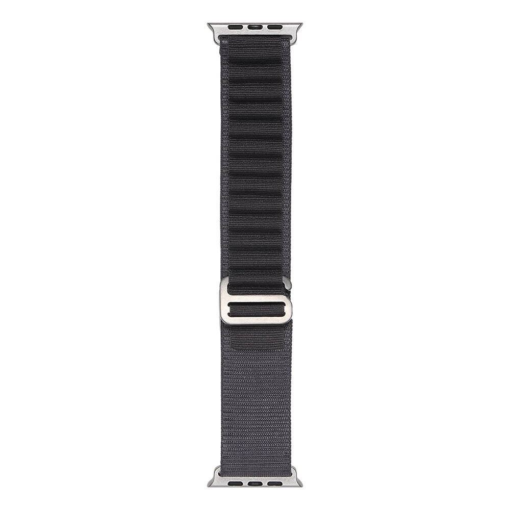 Apple Watch 40mm Zore Band-74 Hasır Kordon Koyu Gri
