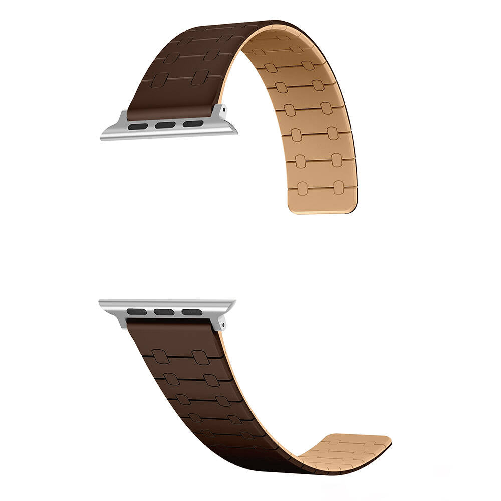 Apple Watch 40mm Zore KRD-111 Çizgili Desenli Silikon Kordon Pembe