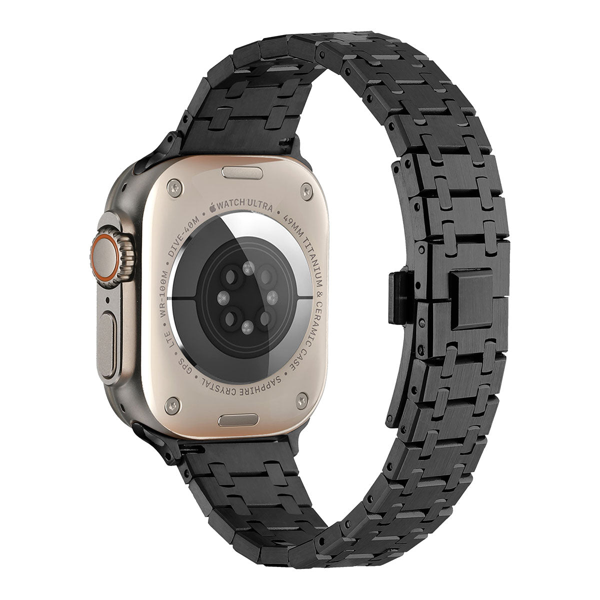 Apple Watch 42mm Zore KRD-83 Metal Kordon Siyah