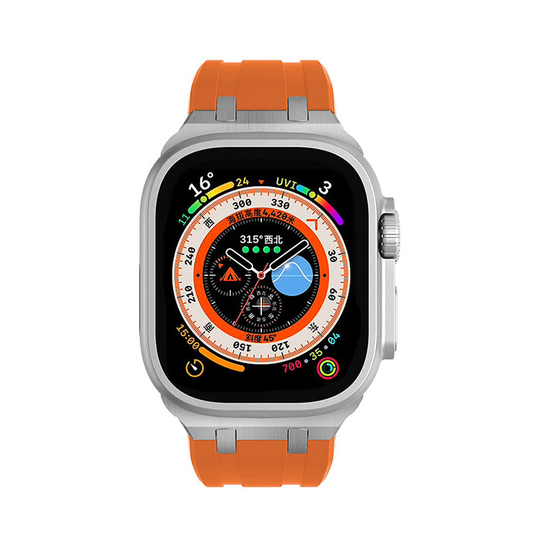 Apple Watch 42mm Zore KRD-89 Silikon Kordon Siyah
