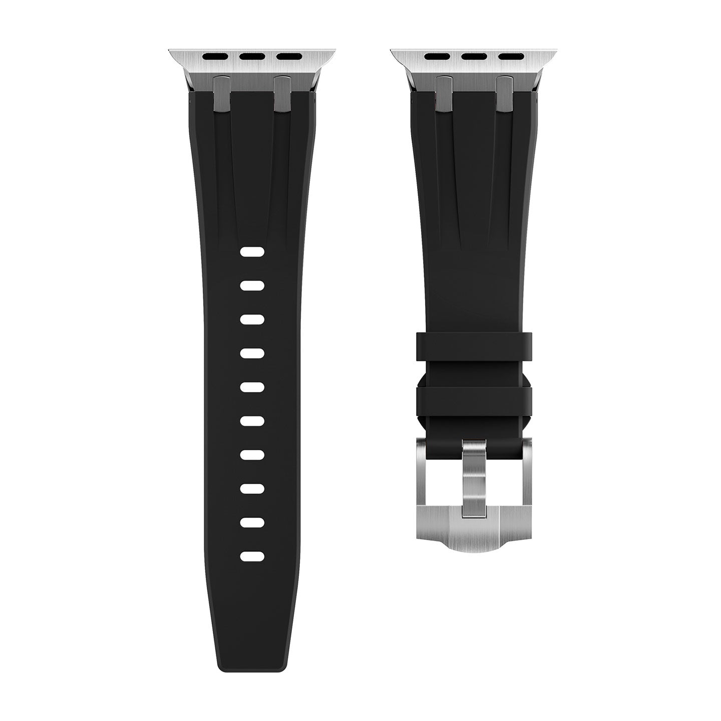 Apple Watch 42mm Zore KRD-89 Silikon Kordon Siyah