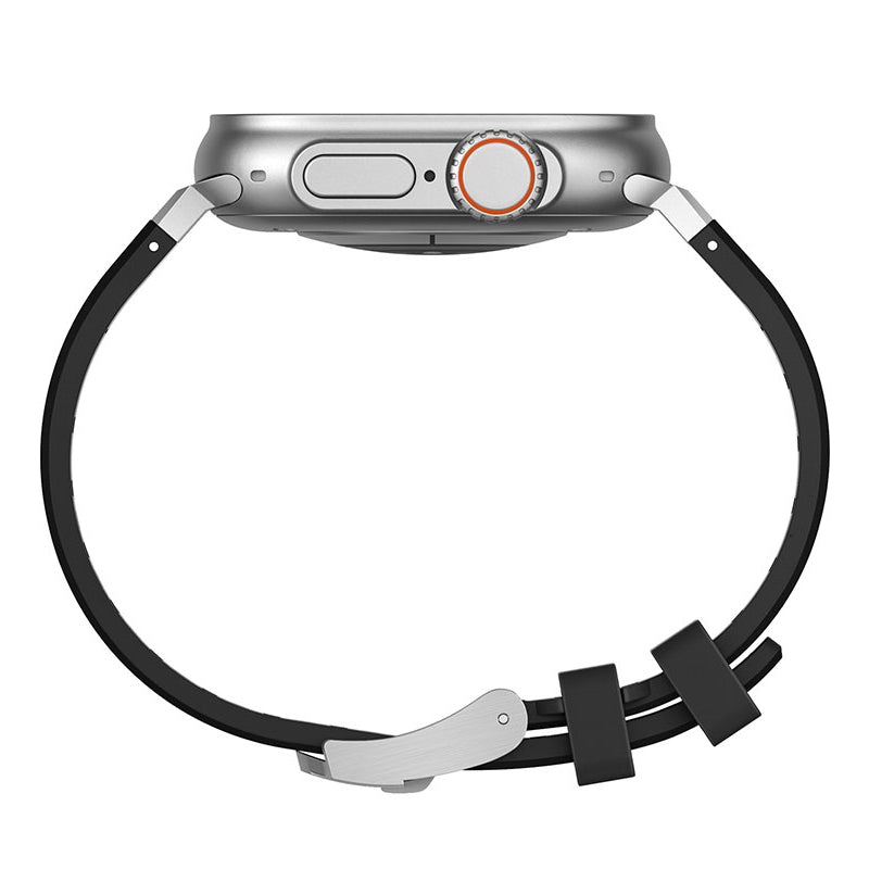 Apple Watch 42mm Zore KRD-89 Silikon Kordon Siyah