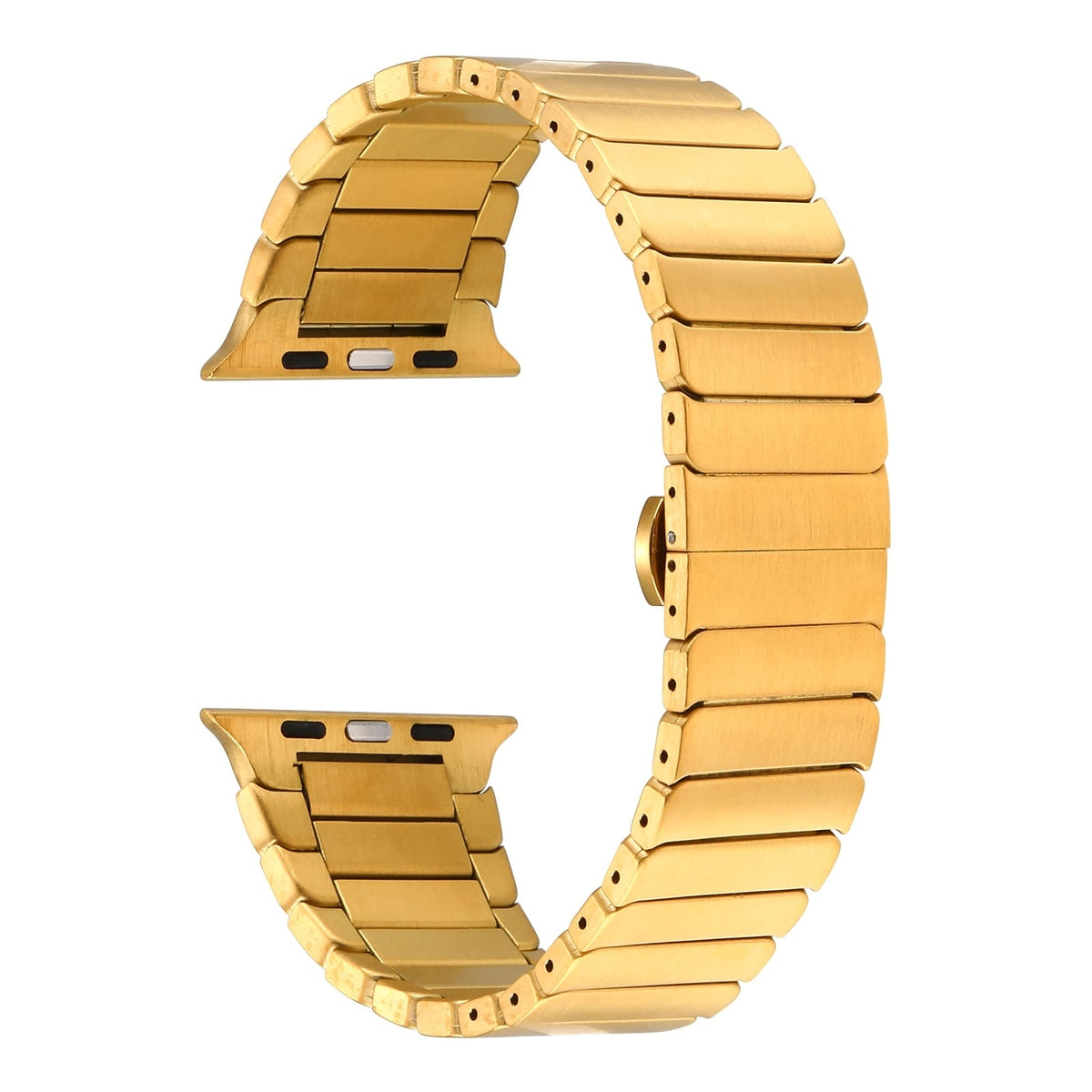 Apple Watch 44mm Kordon KRD-79 Metal Strap Kayış Gri
