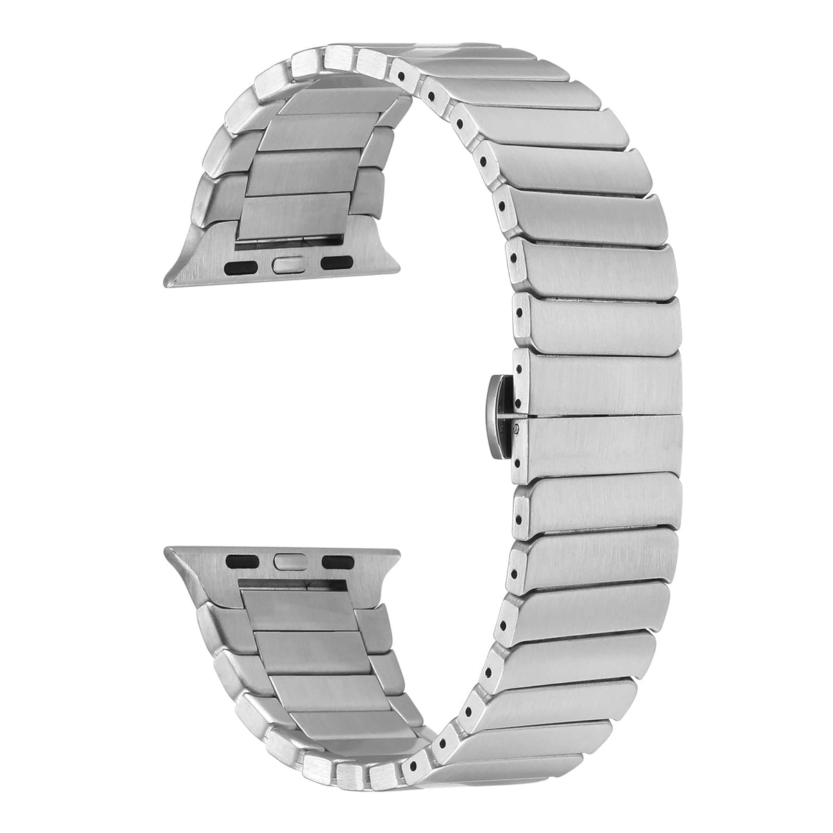 Apple Watch 44mm Kordon KRD-79 Metal Strap Kayış Gri