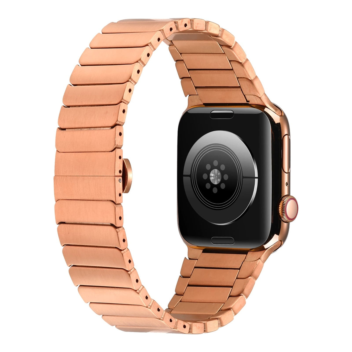 Apple Watch 44mm Kordon KRD-79 Metal Strap Kayış Gri