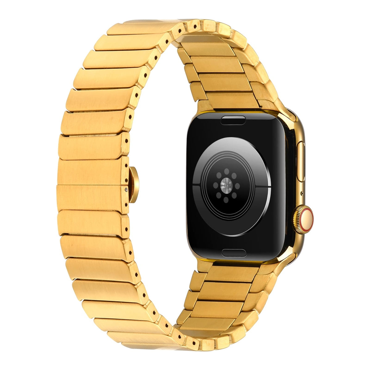 Apple Watch 44mm Kordon KRD-79 Metal Strap Kayış Gri