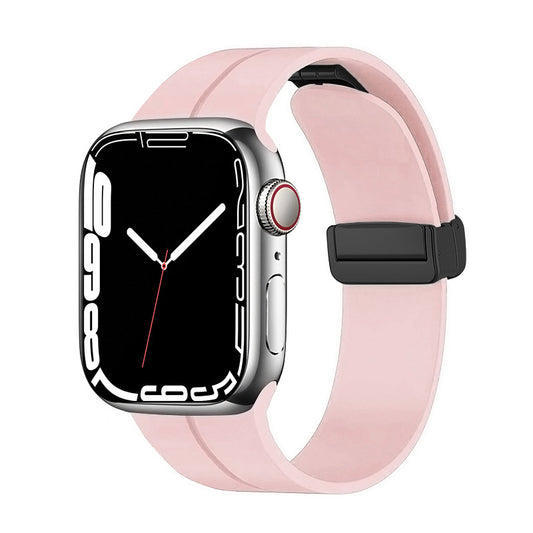 Apple Watch 7 41mm Zore KRD-84 Silikon Kordon Rose Gold