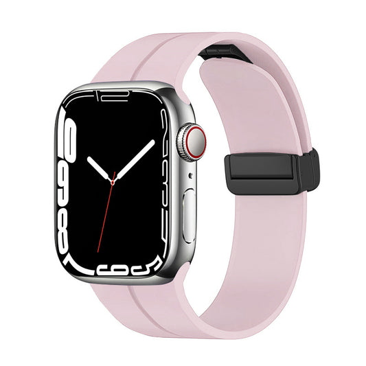Apple Watch 7 41mm Zore KRD-84 Silikon Kordon Pembe