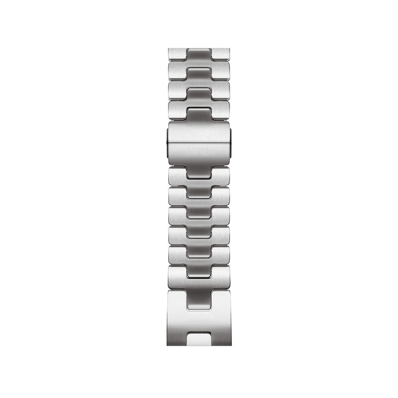 Apple Watch 7 45mm Zore KRD-125 Metal Kordon Strap Kayış Gümüş