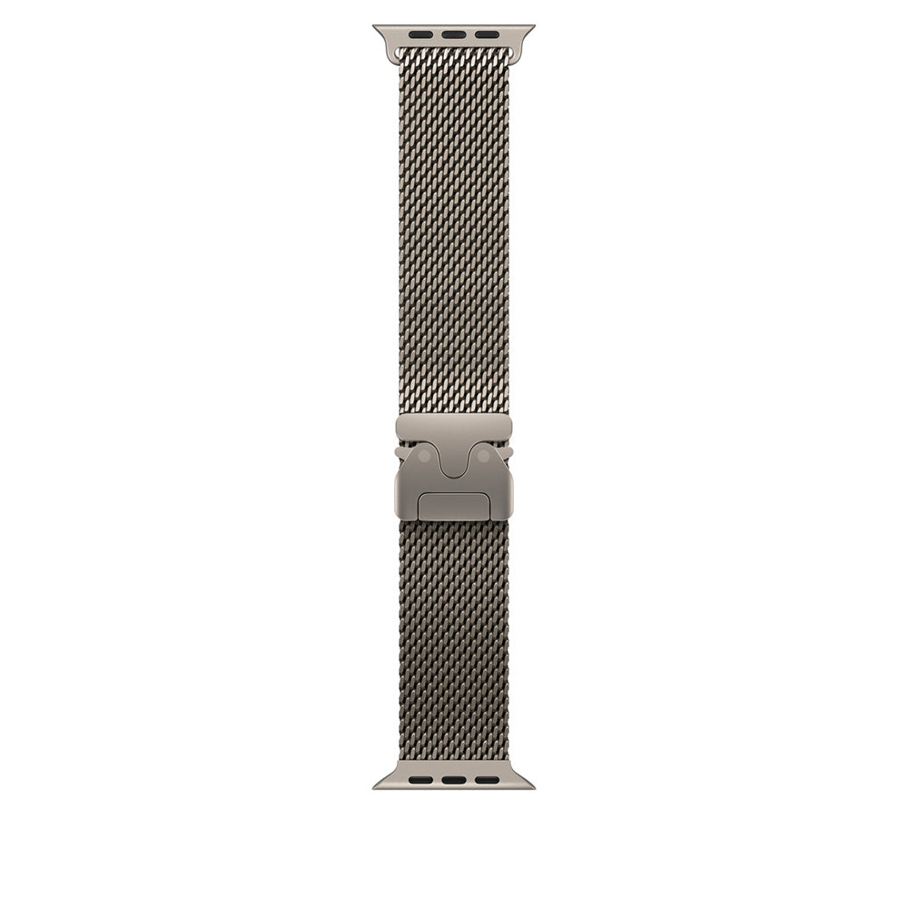 Apple Watch Ultra 49mm Zore KRD-100 Titanyum Hasır Kordon Titanyum-Gümüş