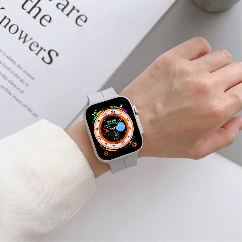 Apple Watch Ultra 49mm Zore KRD-84 Silikon Kordon Rose Gold